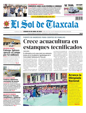 Cover of El Sol de Tlaxcala