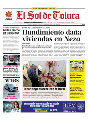 Cover of El Sol de Toluca