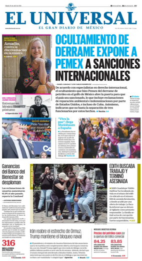 Cover of El Universal