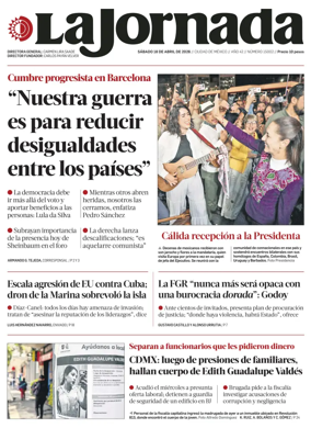 Cover of La Jornada