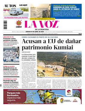 Cover of La Voz de la Frontera