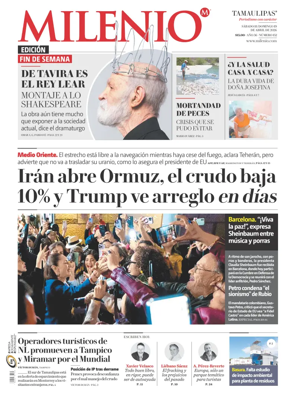 Cover of Milenio Tamaulipas