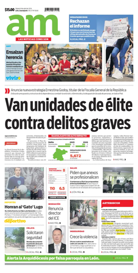 Cover of Periodico AM (Leon)