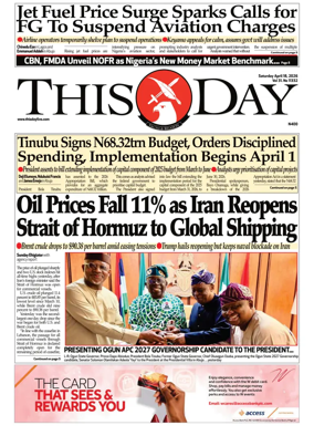 Cover of THISDAY