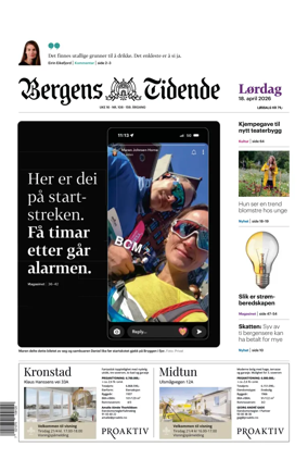 Cover of Bergens Tidende