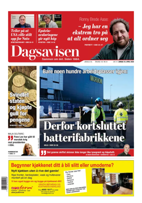 Cover of Dagsavisen