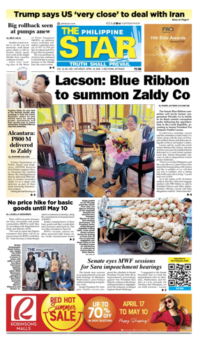 Cover of The Philippine Star