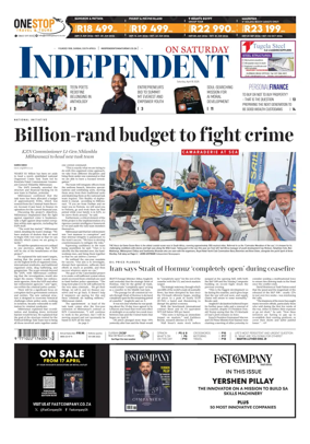 Cover of The Independent on Saturday