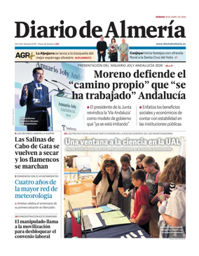 Cover of Diario de Almeria