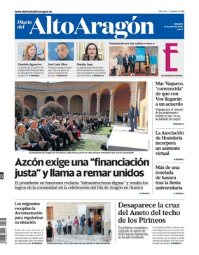 Cover of Diario del Alto Aragon