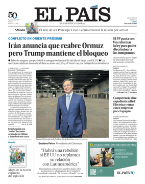 Cover of El Pais Madrid