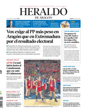 Cover of Heraldo de Aragon