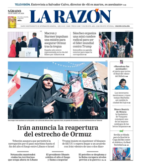 Cover of La Razon (Cataluna)