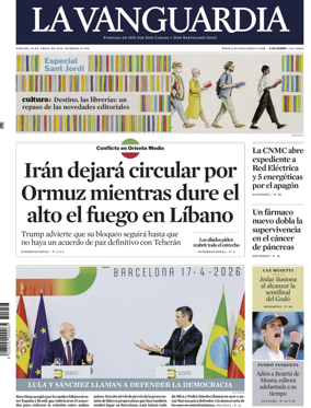 Cover of La Vanguardia (1st Edition)