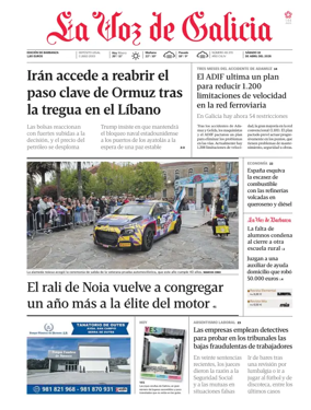 Cover of La Voz de Galicia (Barbanza)