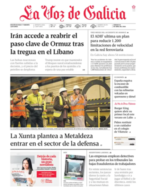 Cover of La Voz de Galicia (Deza)