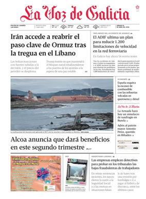 Cover of La Voz de Galicia (Viveiro)