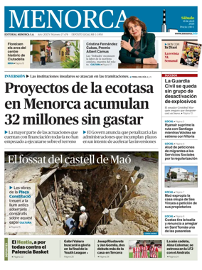 Cover of Menorca Diario Insular