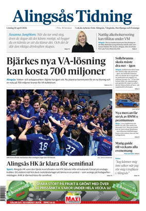 Cover of Alingsas Tidning