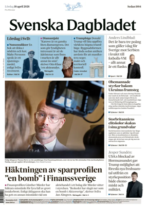 Cover of Svenska Dagbladet