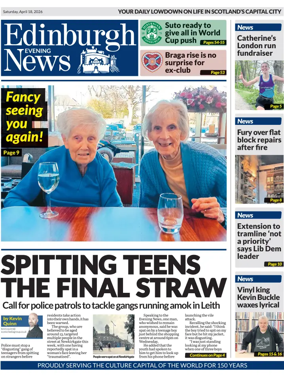 Cover of Edinburgh Evening News