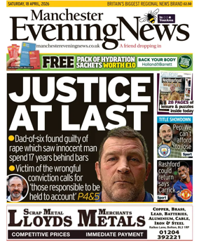 Cover of Manchester Evening News