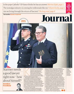 Cover of The Guardian e-paper Journal