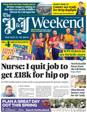 Cover of The Press and Journal (Inverness Highlands and Islands)