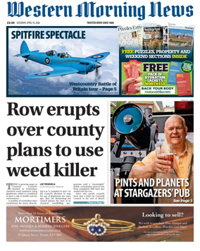 Cover of Western Morning News (Saturday)