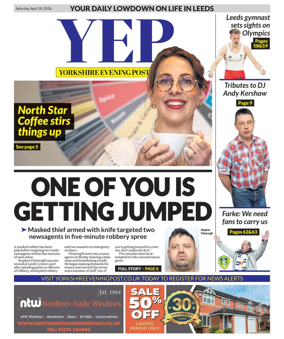 Cover of Yorkshire Evening Post