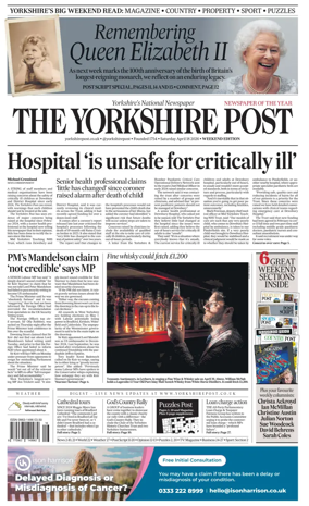 Cover of Yorkshire Post