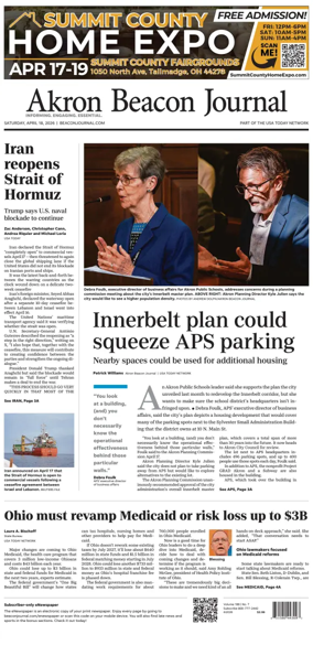 Cover of Akron Beacon Journal
