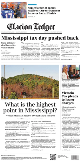 Cover of Clarion Ledger