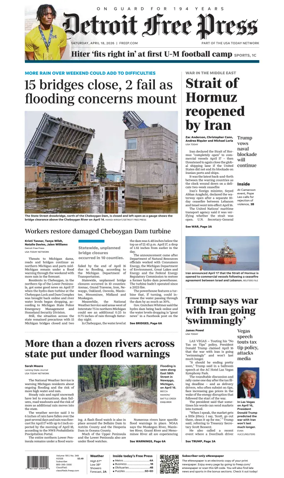 Cover of Detroit Free Press
