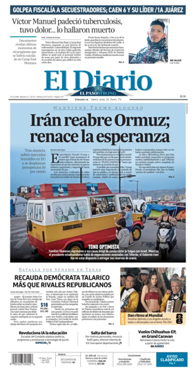 Cover of El Diario de El Paso