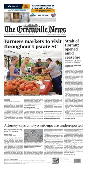 Cover of The Greenville News