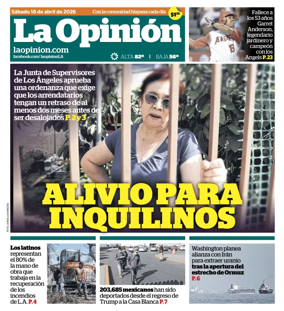 Cover of La Opinion