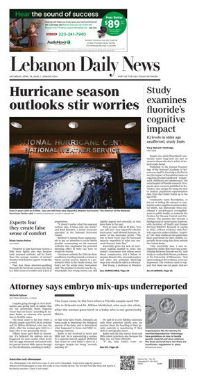 Cover of Lebanon Daily News