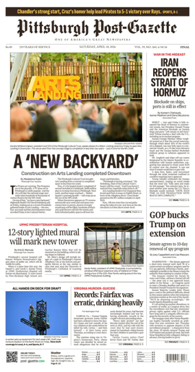 Cover of Pittsburgh Post-Gazette