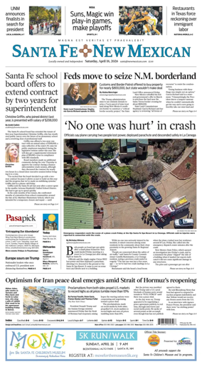 Cover of Santa Fe New Mexican