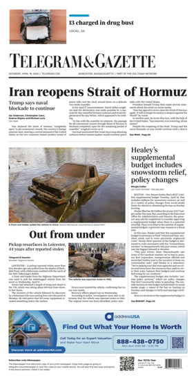 Cover of Telegram & Gazette