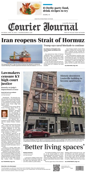 Cover of The Courier-Journal (Louisville)