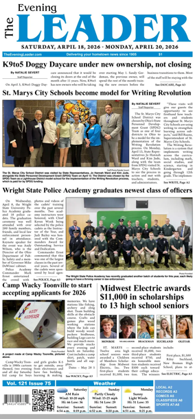Cover of The Evening Leader