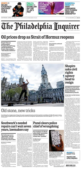Cover of The Philadelphia Inquirer