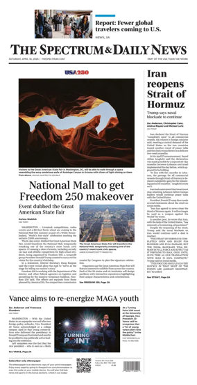 Cover of The Spectrum & Daily News