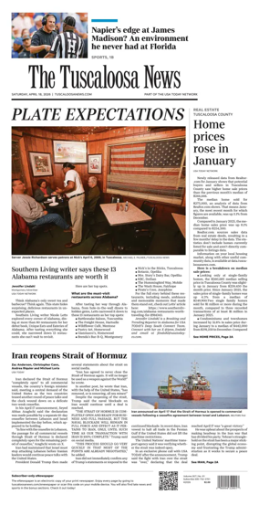 Cover of The Tuscaloosa News