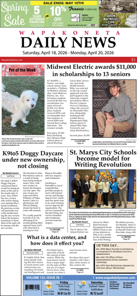 Cover of Wapakoneta Daily News