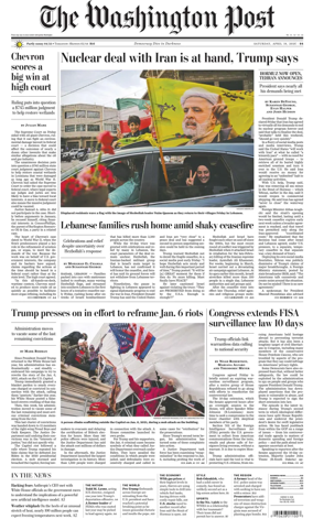 Cover of Washington Post