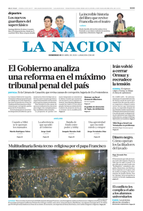 Cover of La Nacion