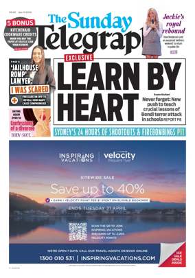 Cover of The Daily Telegraph (Sydney)